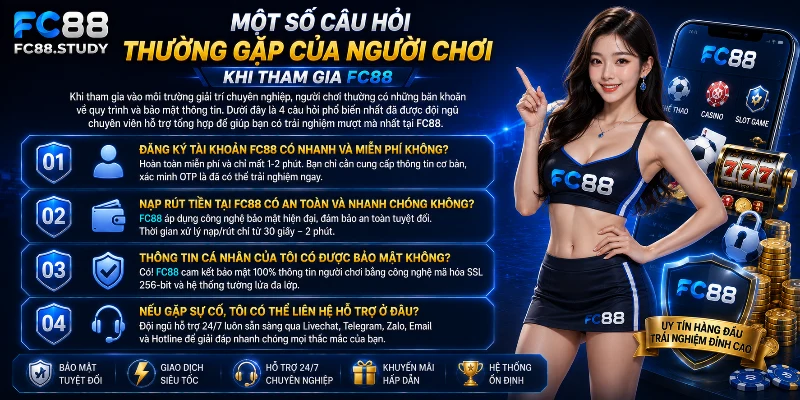 Giải đáp thắc mắc phổ biến của người chơi tại FC88